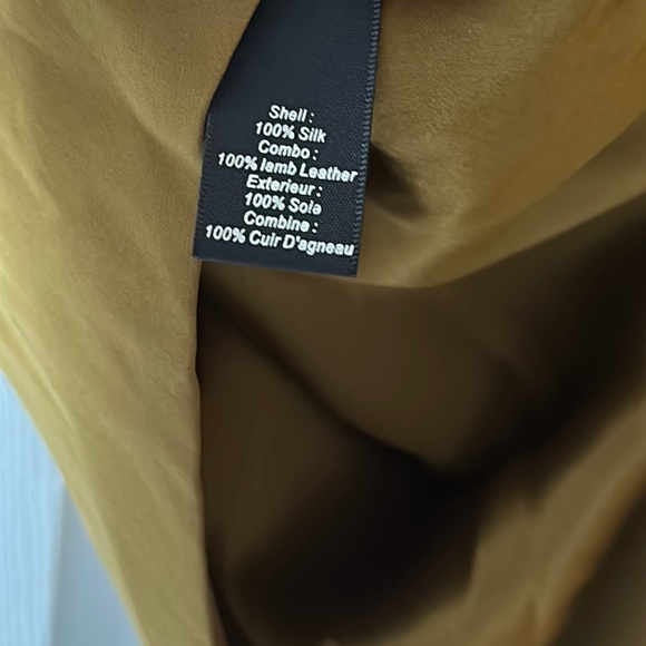 Elizabeth and James Silk Dark Olive Mini Dress M - Picture 13 of 14